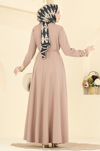 moda selvim Dress 24034UKB139 Dark Vision - Thumbnail