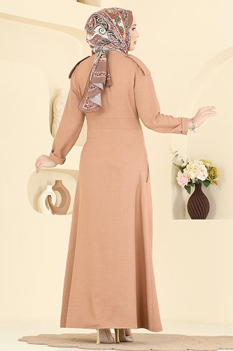 moda selvim Dress 24039UKBK1160 Vision - Thumbnail