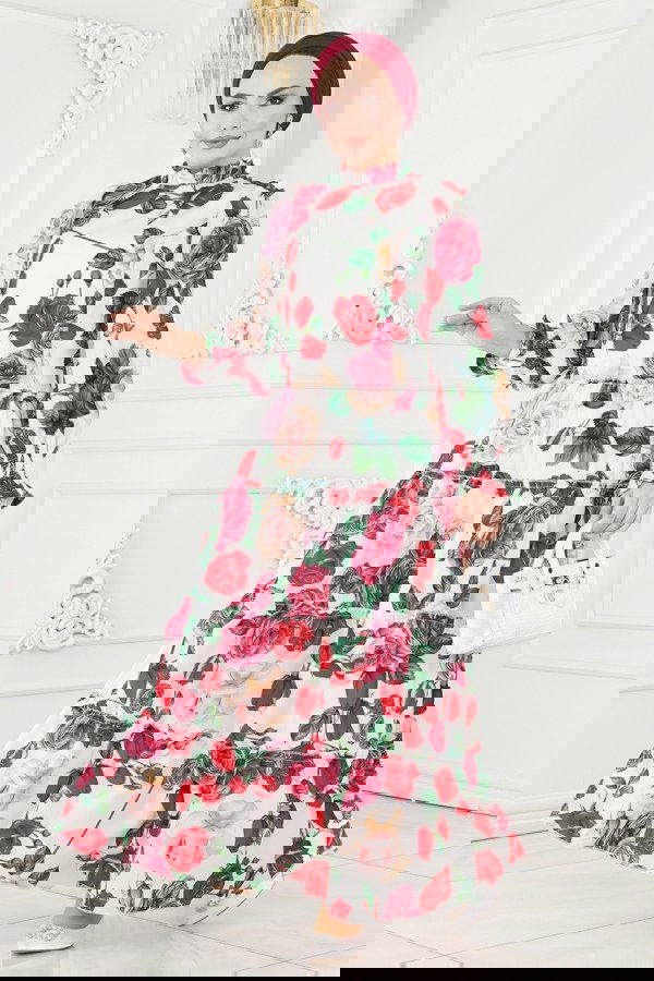 Modaselvim NET 20%+20% DISCOUNT IN THE CARD Dress 2405JNF844 Ecru