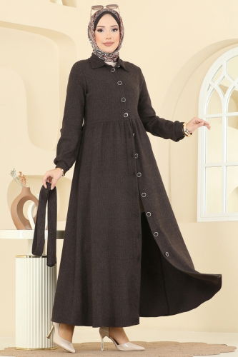 U.K.B.K. - Dress 24082UKBK1160 Brown