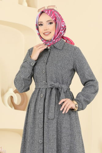 U.K.B.K. - Dress 24082UKBK1160 Gray