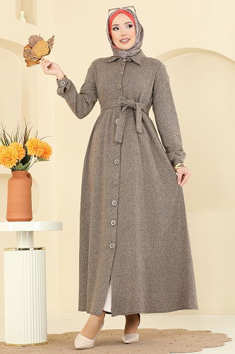 moda selvim Dress 24082UKBK1160 Vision - Thumbnail