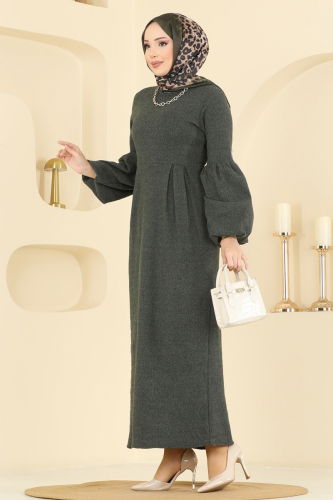 U.K.B.K. - Dress 24085UKBK1160 Khaki