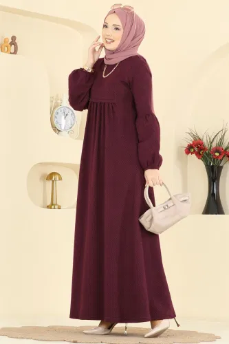 U.K.B.K. - Dress 24086UKBK1160 Burgundy