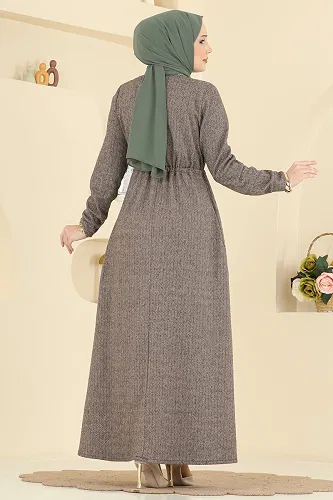 moda selvim Dress 24090UKBK1160 Vision - Thumbnail