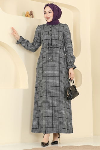 U.K.B.K. - Dress 24092UKBK1160 Gray