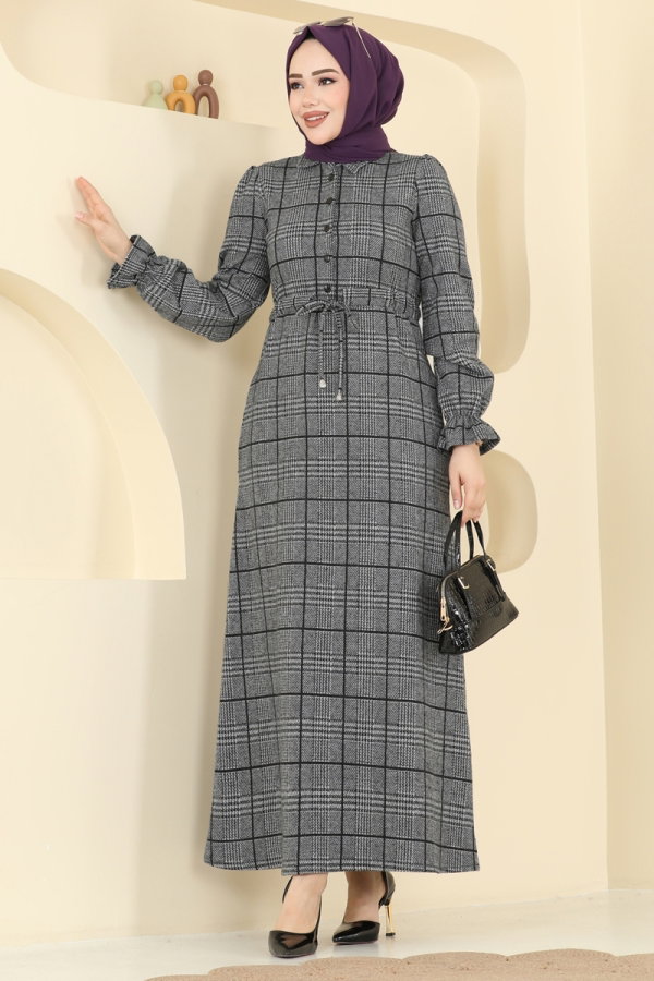 Modaselvim Dress Dress 24092UKBK1160 Gray