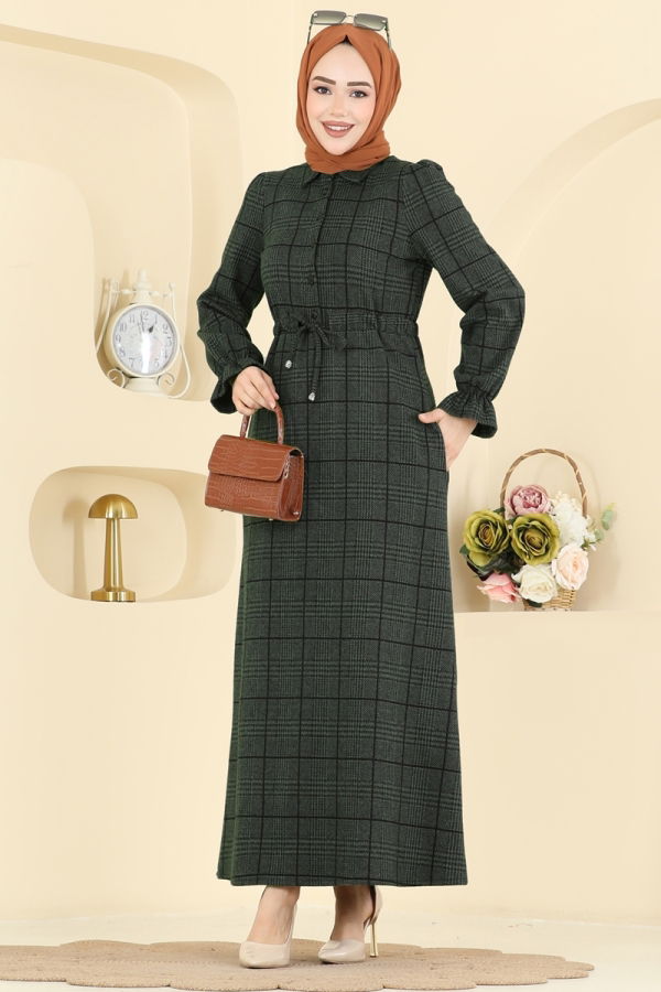 Modaselvim Dress Dress 24092UKBK1160 Khaki