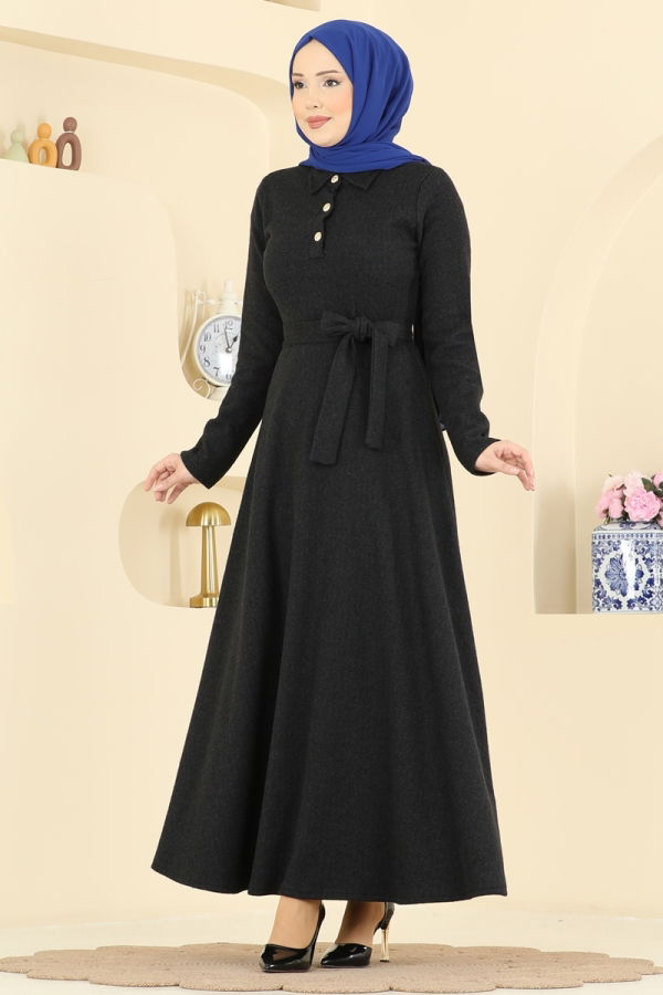 Modaselvim Dress Dress 24097UKBK1160 Black