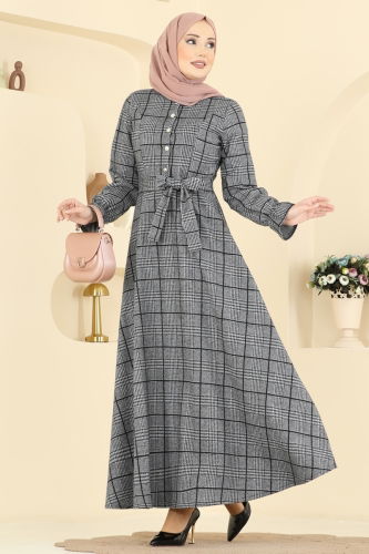 U.K.B.K. - Dress 24098UKBK1160 Gray