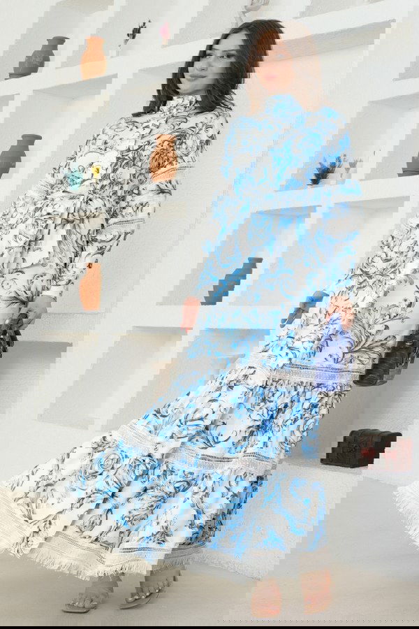 Modaselvim SUAL Dress 2412JNF844 Blue