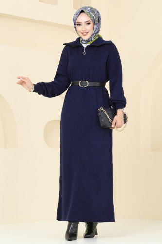 B.R.Z - Dress 2441BRZ597 Navy Blue