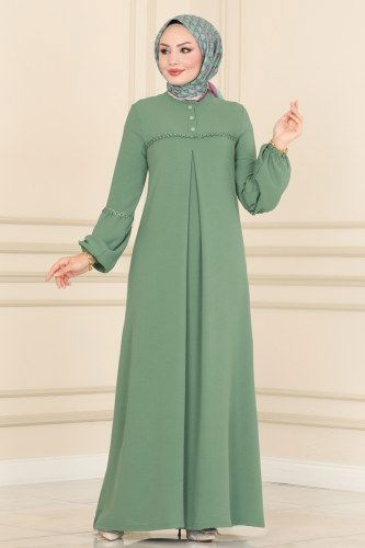 moda selvim Dress 2447SL432 Mint - Thumbnail