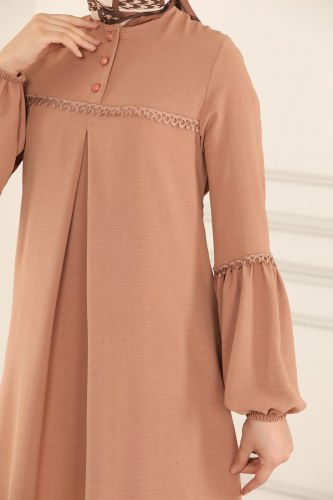 moda selvim 2447SL432 بودرة مع فيزيون فستان - Thumbnail