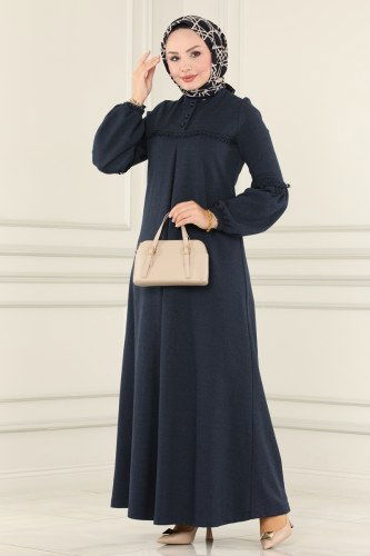 S.L. - 2457SL432 كحلي فستان