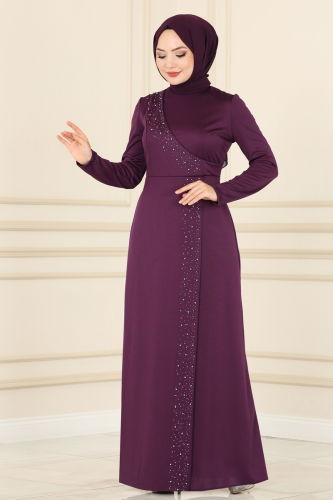 moda selvim الفستان توتي 2459ASMK1074 - Thumbnail