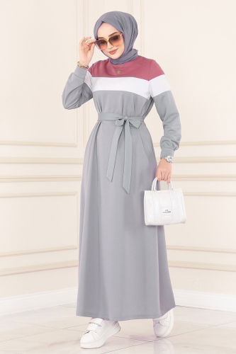 S.L. - Dress 2492SL432 Rose Dried&Grey