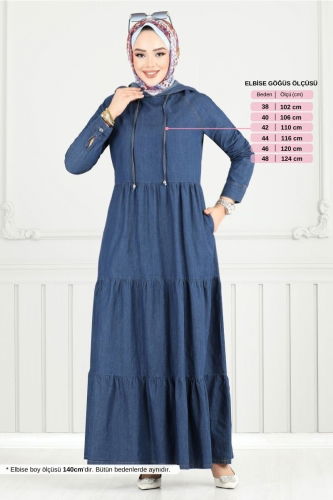 MRV M.T.S. - الفستان جينز غامق 25026MTS1095-M