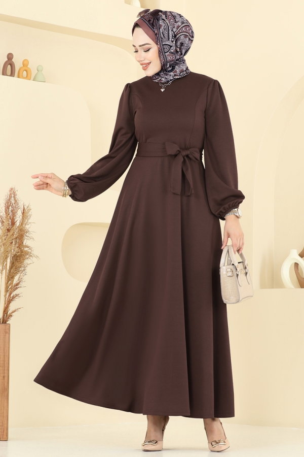 Modaselvim Dress Dress 25029UKB139 Light Brown