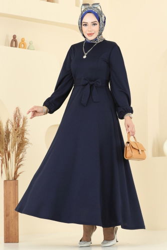 U.K.B. - Dress 25029UKB139 Navy Blue