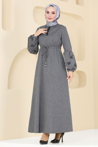 moda selvim Dress 2541SL432 Gray - Thumbnail