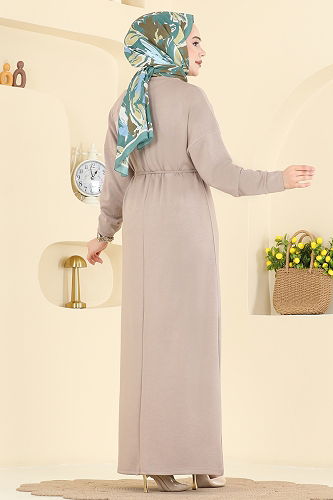 moda selvim Dress 2604ERK1158 Vision - Thumbnail