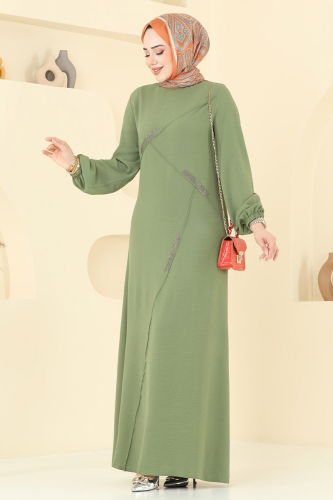 S.L. - Dress 2651SL432 Almond Green