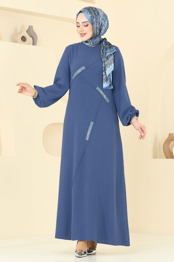 Modaselvim NET 20%+20% DISCOUNT IN THE CARD Dress 2651SL432 Indigo