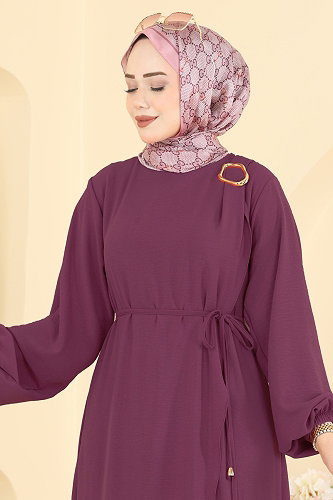 moda selvim الفستان توتي فاتح 2661MSZ1172 - Thumbnail