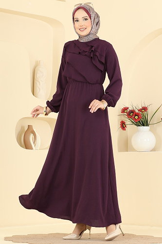 moda selvim الفستان توتي 2667MSZ1172 - Thumbnail