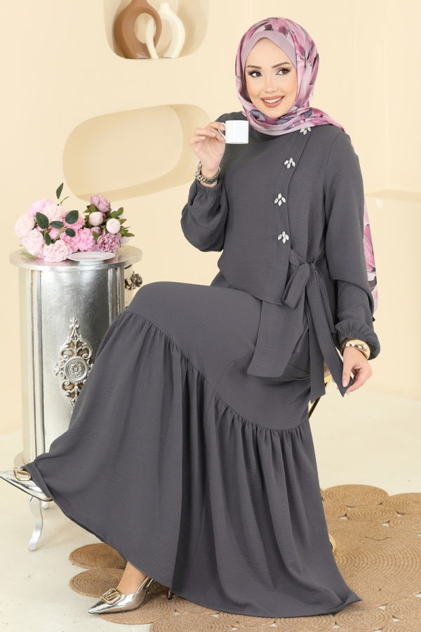 Modaselvim Dress Dress 2680SL432 Anthracite