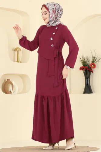 S.L. - Dress 2680SL432 Burgundy