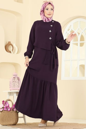 S.L. - Dress 2680SL432 Dark Damson