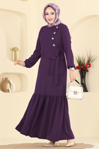 S.L. - الفستان ارجواني غامق 2680SL432