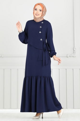 S.L. - الفستان كحلي 2680SL432