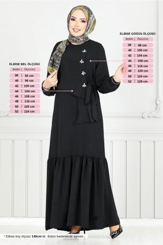 MRV S.L. - Dress 2680SL890-M Black