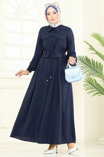 S.L. - Dress 2713SL432 Navy Blue