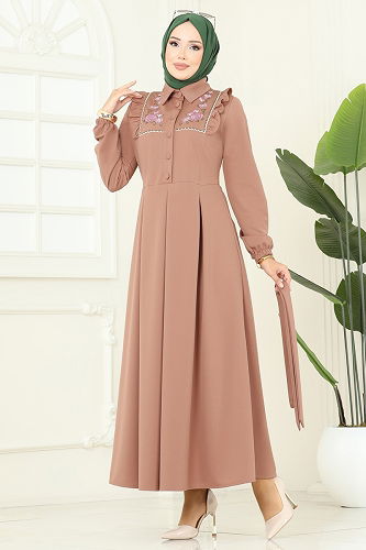 moda selvim الفستان لاتيه 2725SL432 - Thumbnail