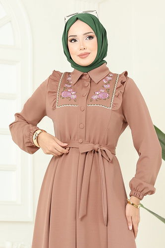 moda selvim الفستان لاتيه 2725SL432 - Thumbnail