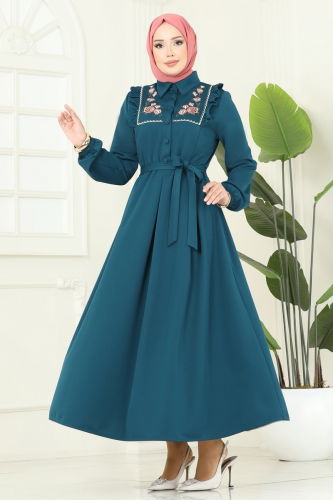 S.L. - Dress 2725SL432 Petroleum