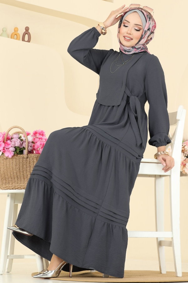 Dress 2733SL432 Anthracite - Moda Selvim