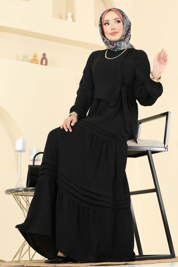 Modaselvim الفساتين الفستان أسود 2733SL432