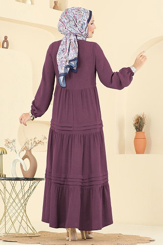 moda selvim Dress 2733SL432 Dark Rose Dusky - Thumbnail