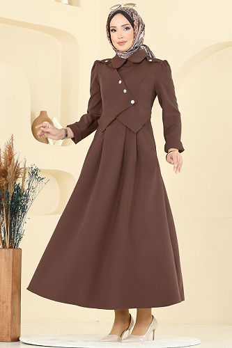 moda selvim Dress 2743SL432 Dark Vision - Thumbnail