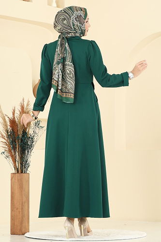 moda selvim الفستان زيتي 2743SL432 - Thumbnail