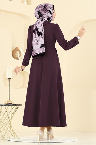 moda selvim Dress 2743SL432 Light Damson - Thumbnail