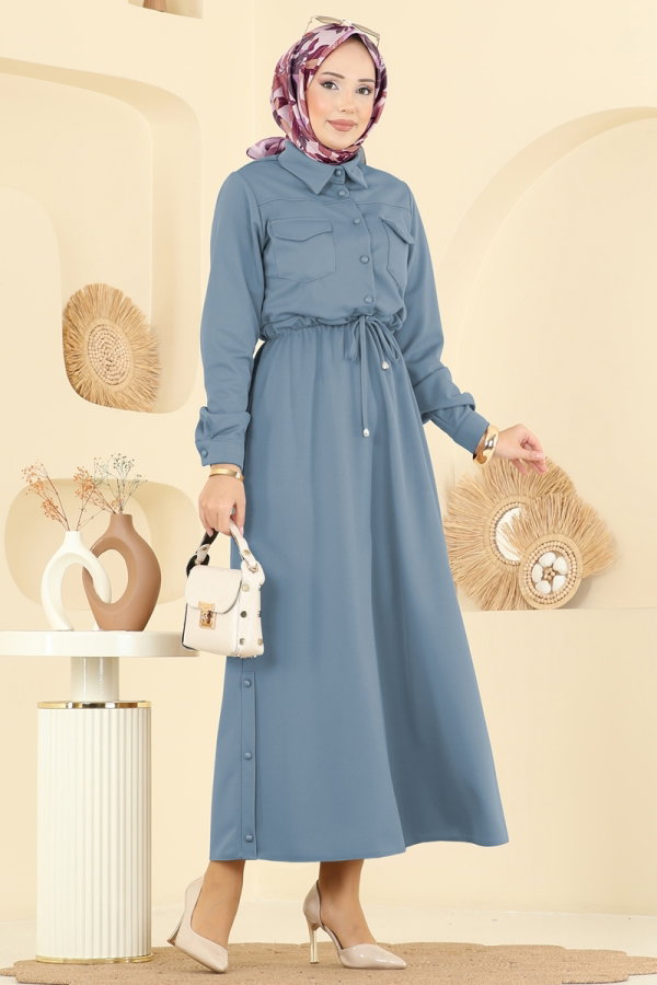Modaselvim Dress Dress 2744SL432 Baby Blue