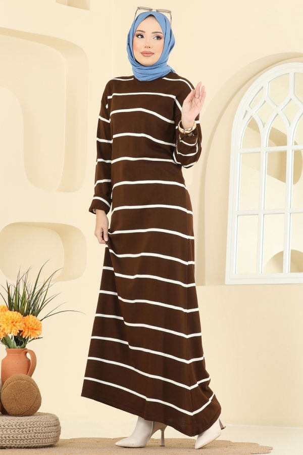 Modaselvim Dress Dress 2747AYD574 Brown