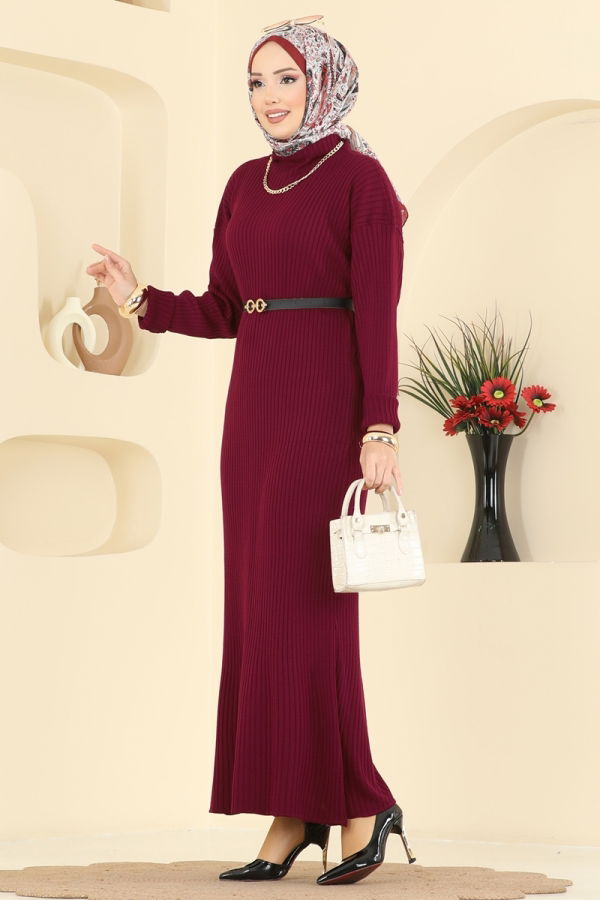 Modaselvim Dress Dress 2761AYD574 Burgundy