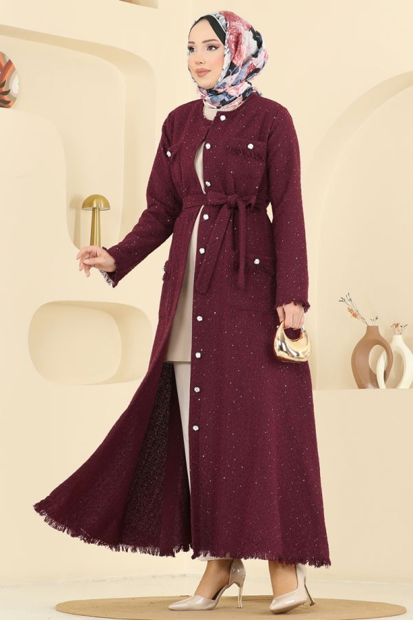 Modaselvim Dress Dress 2761SL432 Burgundy
